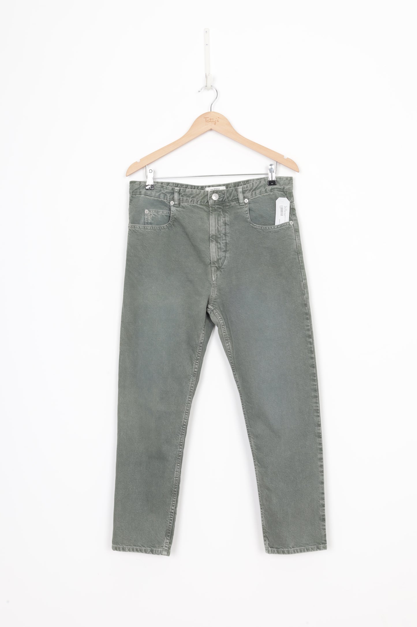 Isabel Marant Étoile Womens Green Jeans Size 38
