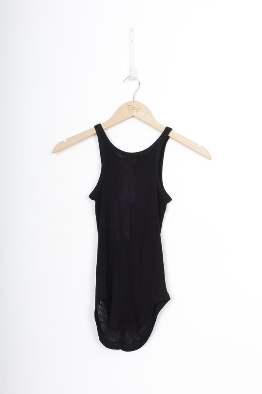 Bayse Sheer Womens Black Singlet Size XS