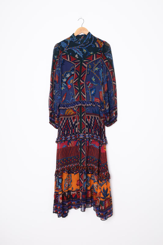 Farm Womens Blue Dress Size XS