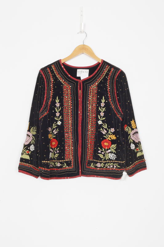 Velvet by Graham & Spencer Womens Black Jacket Size L