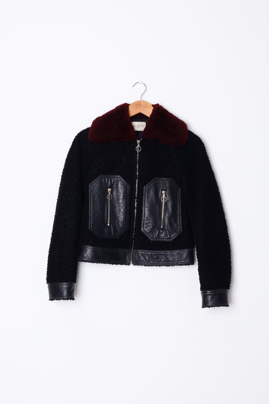 Sandro Paris Womens Black Jacket Size 1