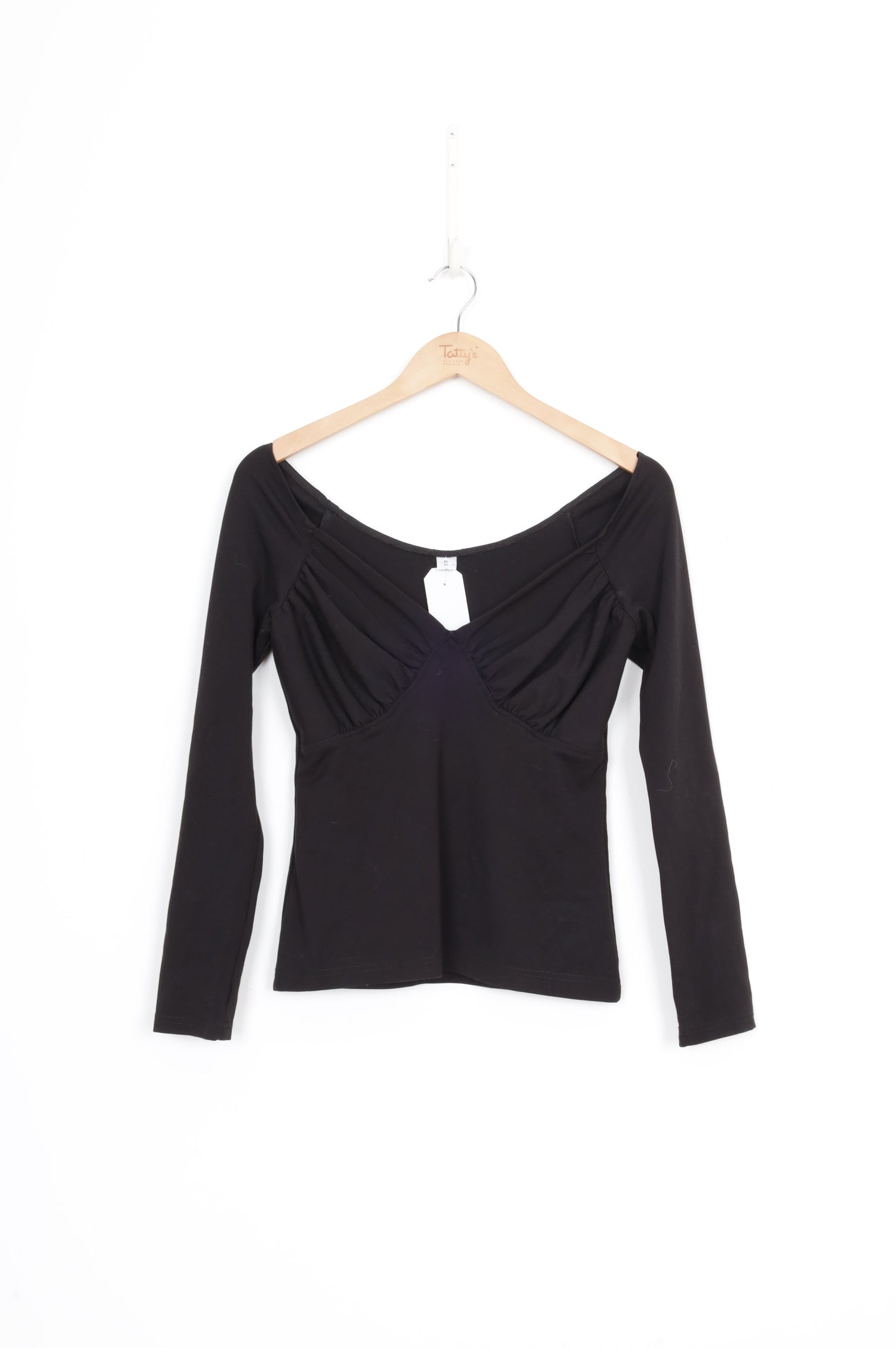 ellis Womens Black Top Size 10