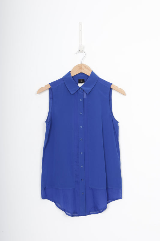 David Lawrence Womens Blue Shirt Size 6