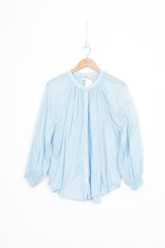 Blak Love Womens Blue Blouse Size 8