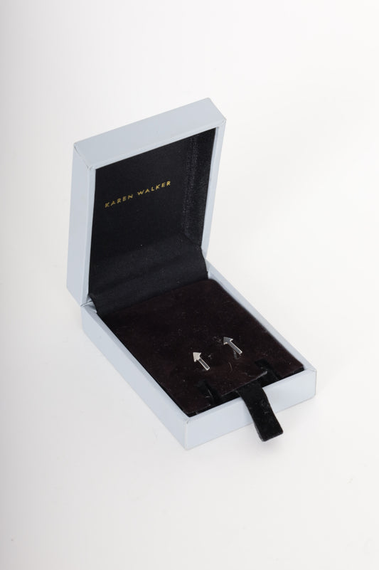 Karen Walker Womens Silver Earrings Size O/S