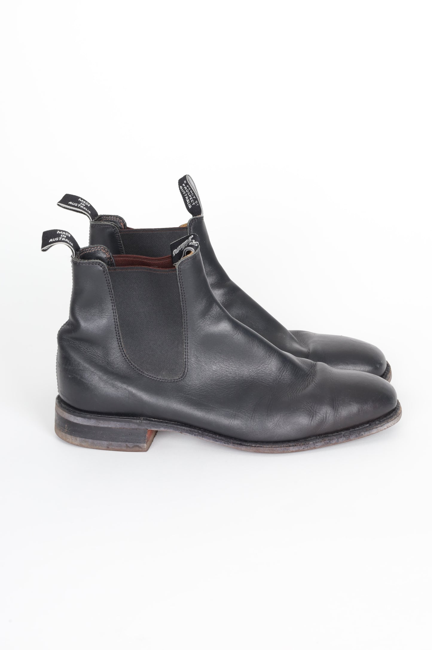 RM Williams Mens Black Boots  Size EU 46