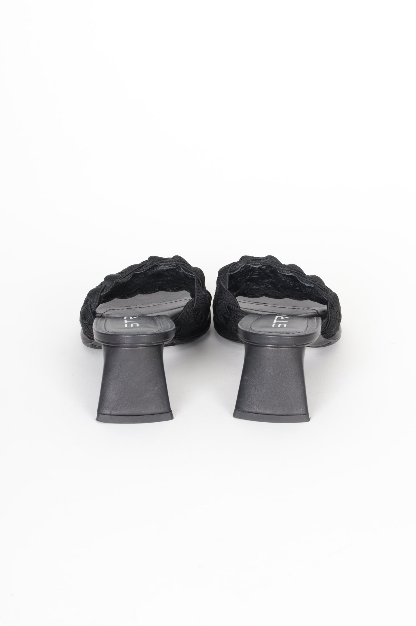 Strategia Womens Black Heels Size EU 38