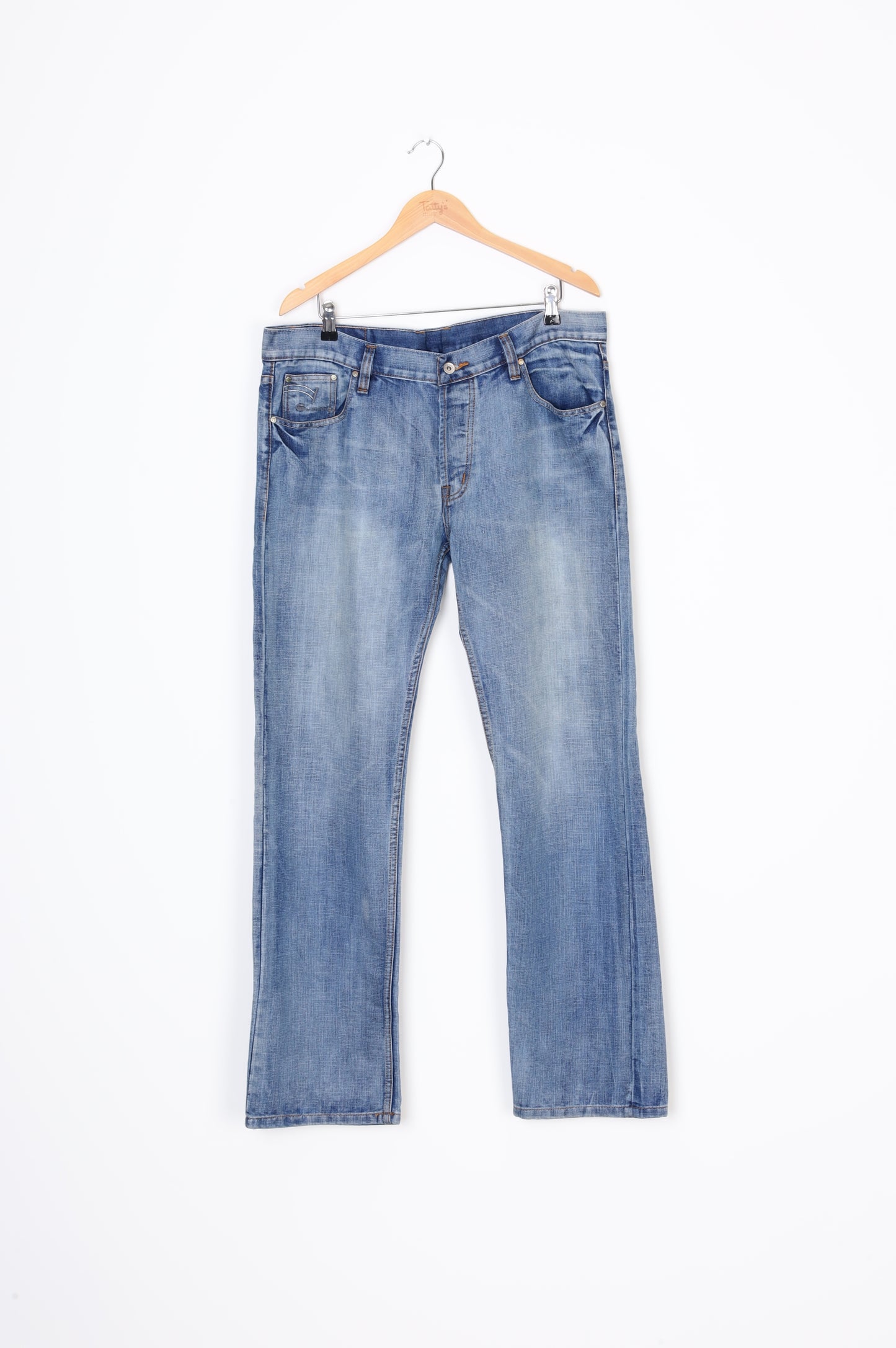 G Raw Mens Blue Jeans Size W 38