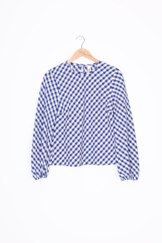 Sylvester Womens Blue Top Size 8