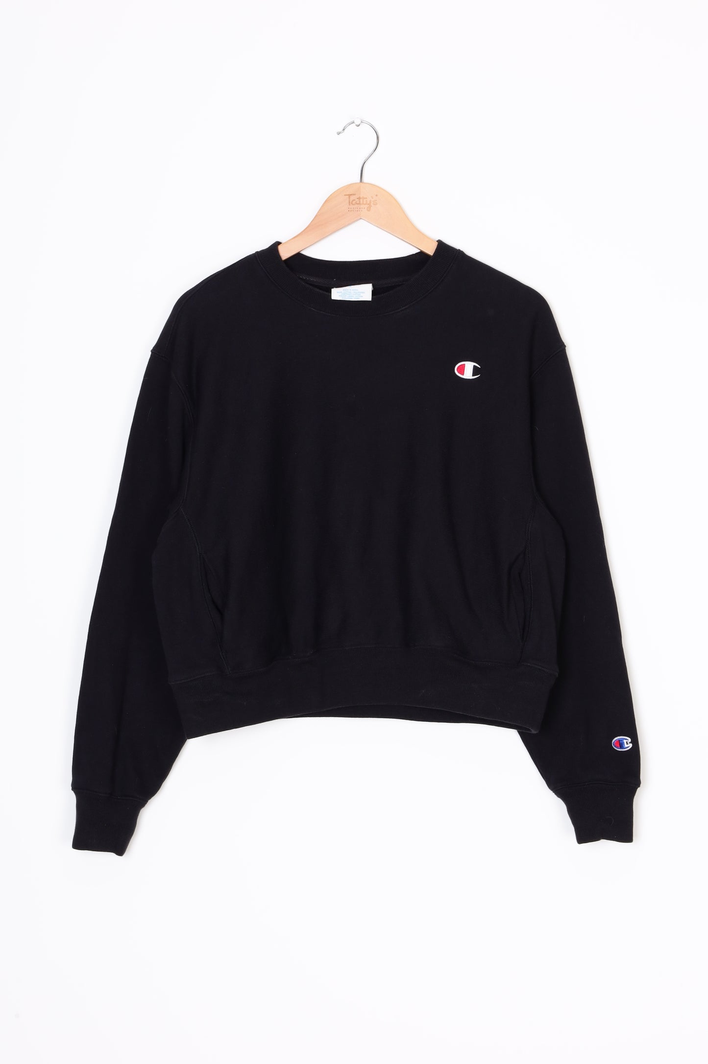 Champion Womens Black Sweatshirt Size S