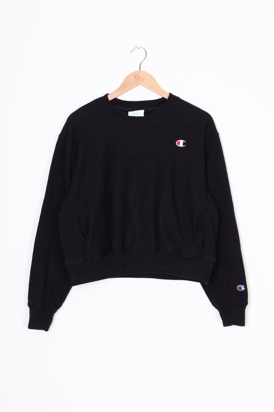 Champion Womens Black Sweatshirt Size S