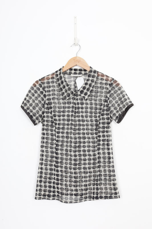 Vanilla Ink Womens Cream Shirt Size 8
