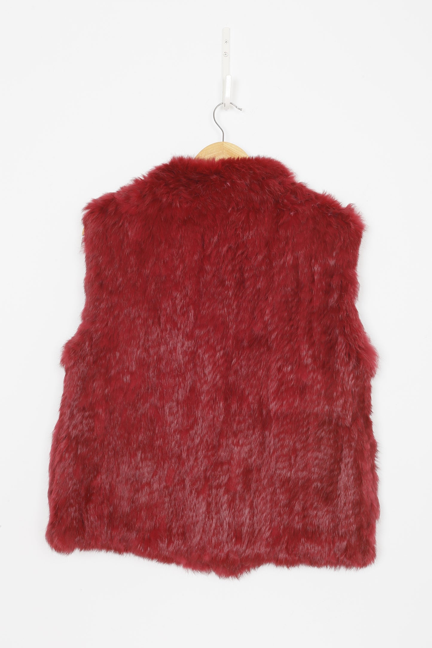 Lady Luxe Furs Womens Red Vest Size M