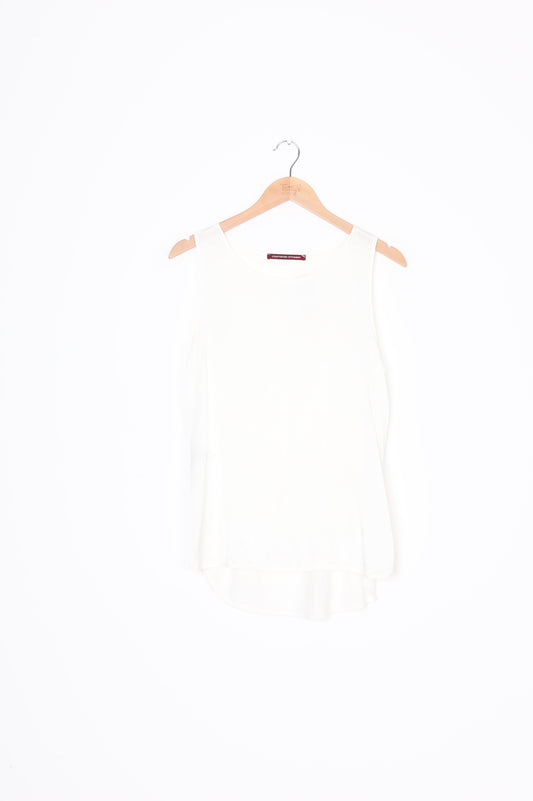 Comptoir Des Cotonniers Womens White Top Size XL