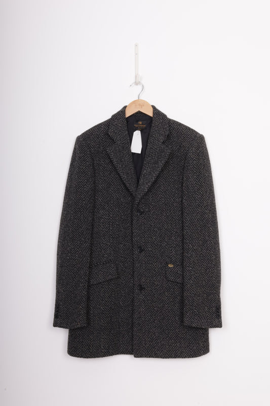 Scotch & Soda Mens Grey Coat Size L