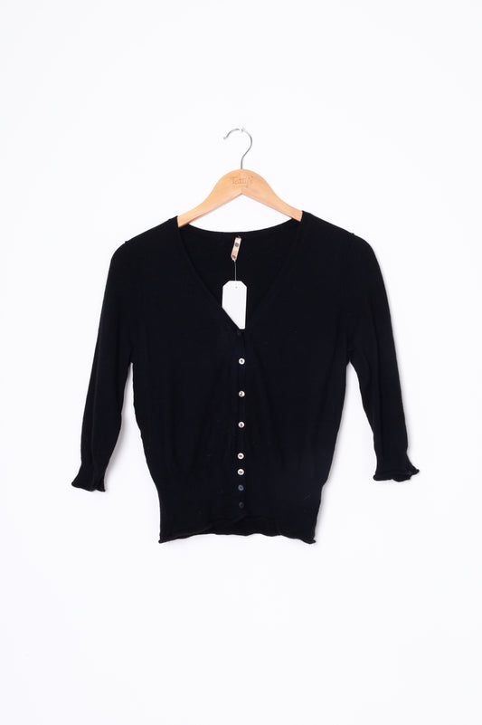 Three Dots Womens Black Cardigan Size M