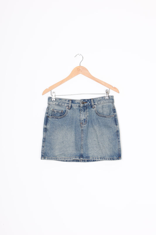 Wynn Hamlyn Womens Blue Mini Skirt Size 6
