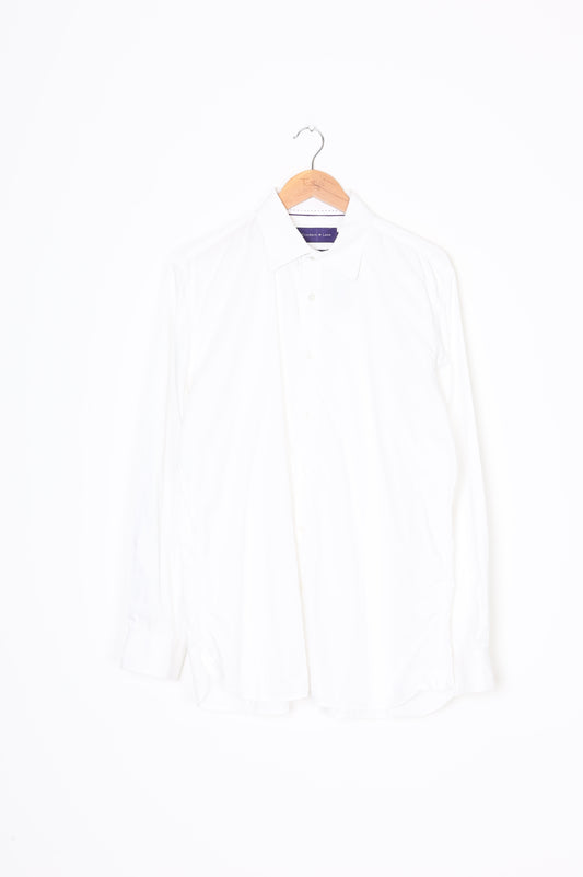Flinders Lane Mens White Shirt Size 43