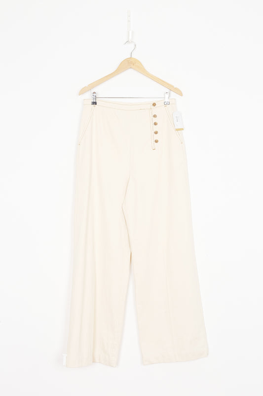 Tory Burch Womens Cream Pants Size 10