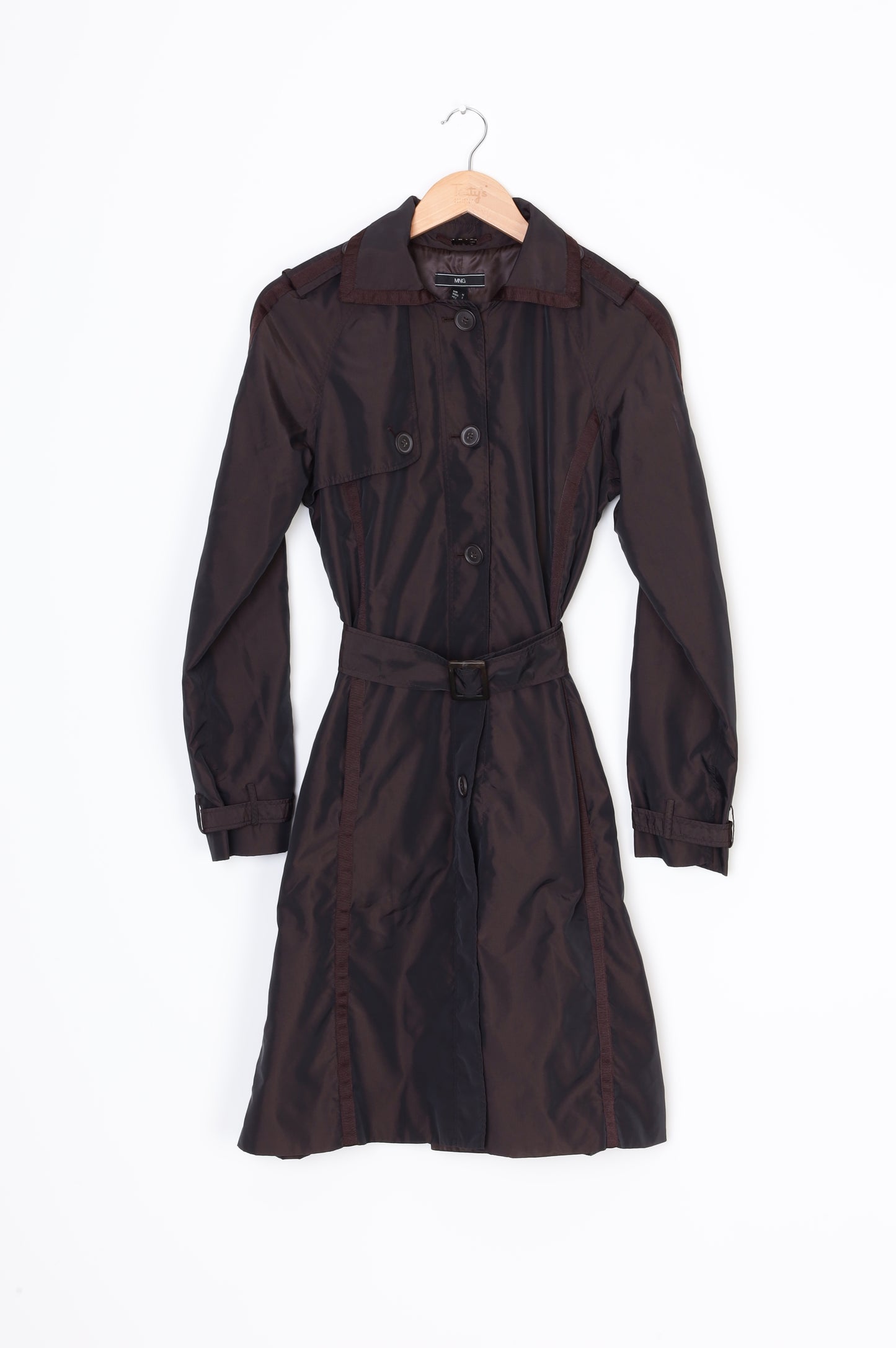 MNG Womens Brown Coat Size M