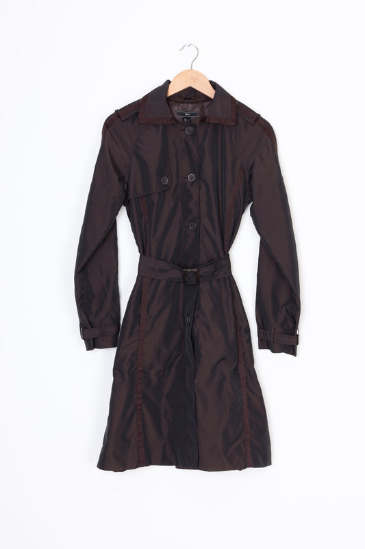 MNG Womens Brown Coat Size M