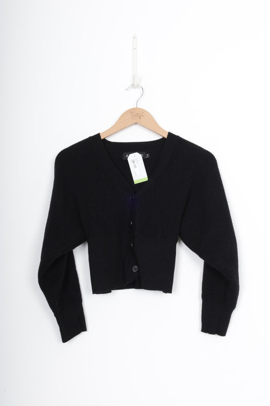 Alpha 60 Womens Black Cardigan Size XS
