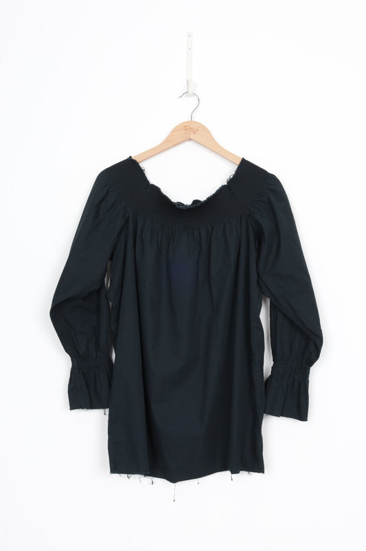 MM6 Maison Martin Margiela Womens Black Top Size 1