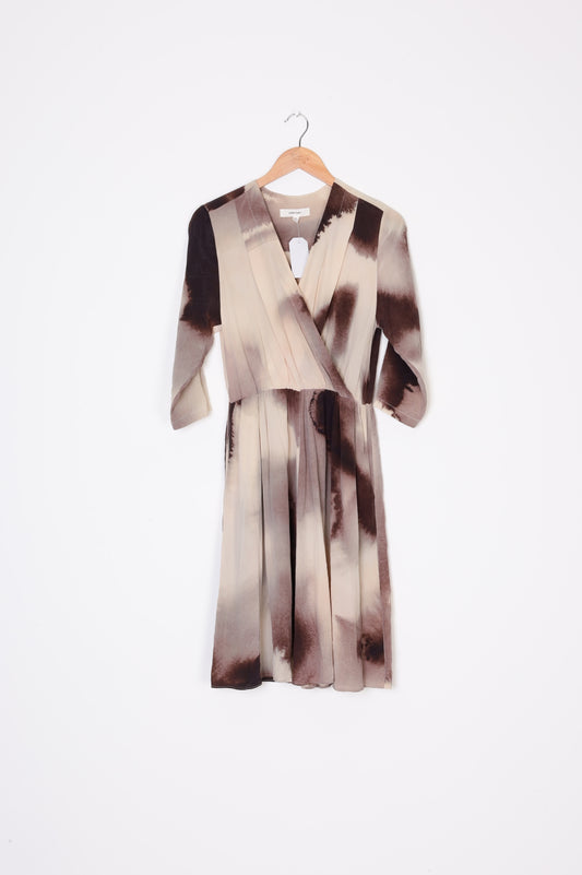 Juliette Hogan Womens Beige Dress Size 8