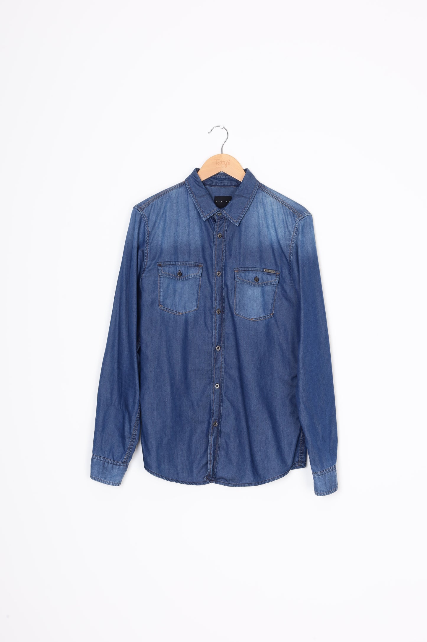 Sisley Mens Blue Shirt Size S