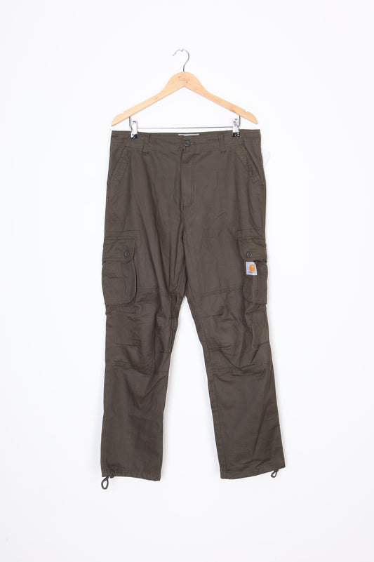 Carhartt WIP Mens Green Pants Size XXL
