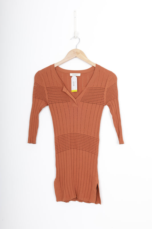 Sandro Womens Orange Dress Size N/S