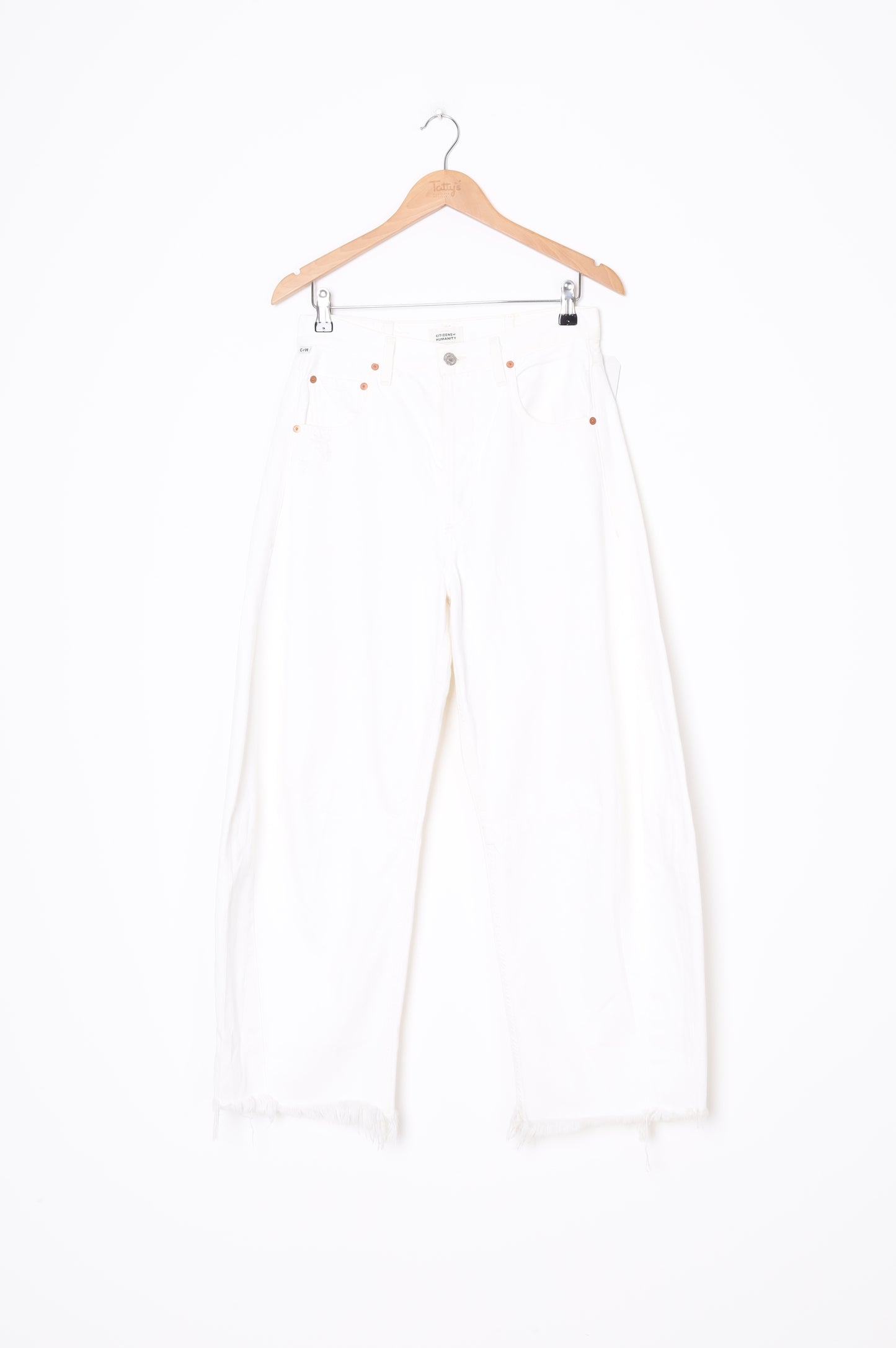 Citizens of Humanity Womens White Jeans Size W 27