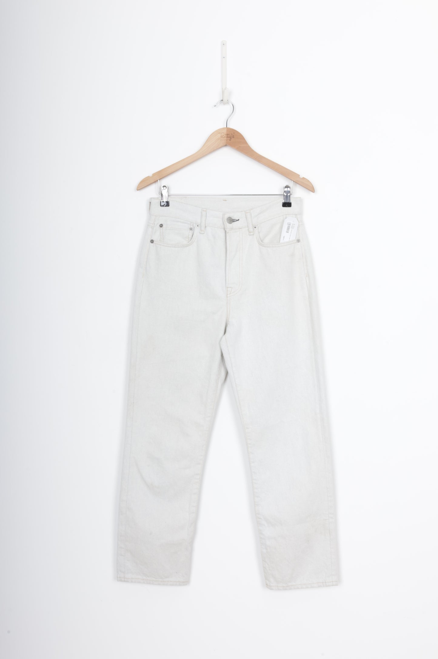 Acne Studios Womens Cream Jeans Size W 28