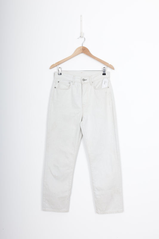 Acne Studios Womens Cream Jeans Size W 28