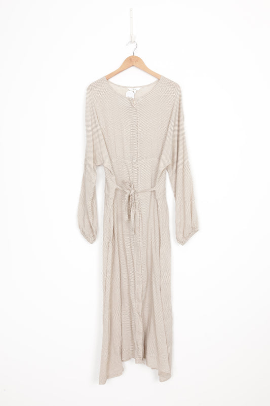 Mina Womens Beige Dress Size 14