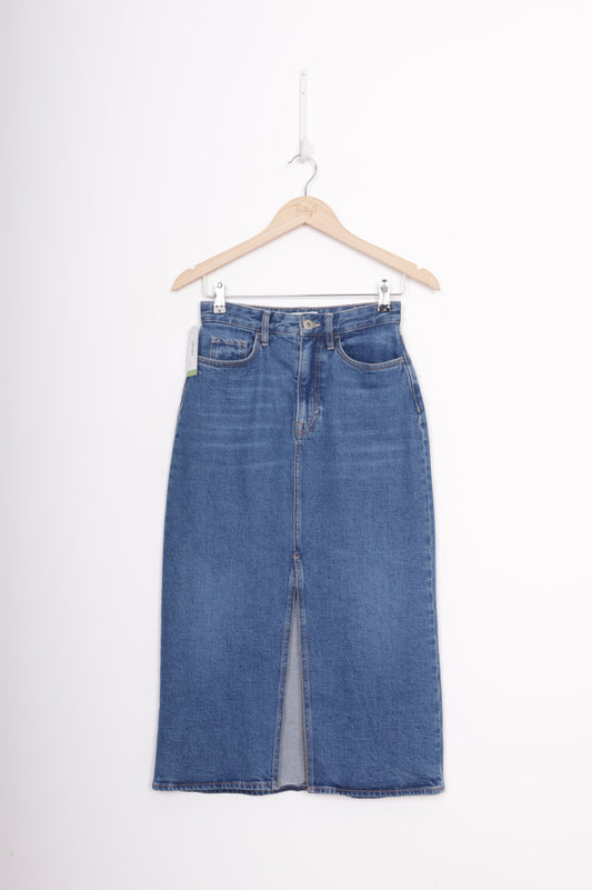 Cos Womens Blue Skirt Size W 34