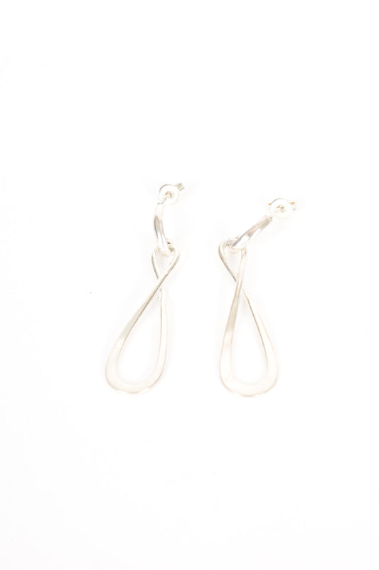 No Label Womens Silver Earrings Size O/S