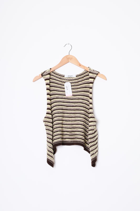 Gimaguas Womens Brown Vest Size M