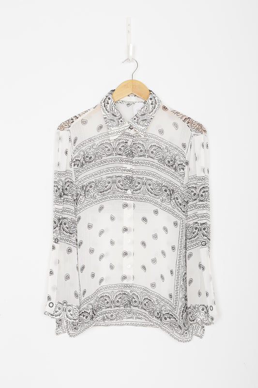 dion lee Womens White Shirt Size S