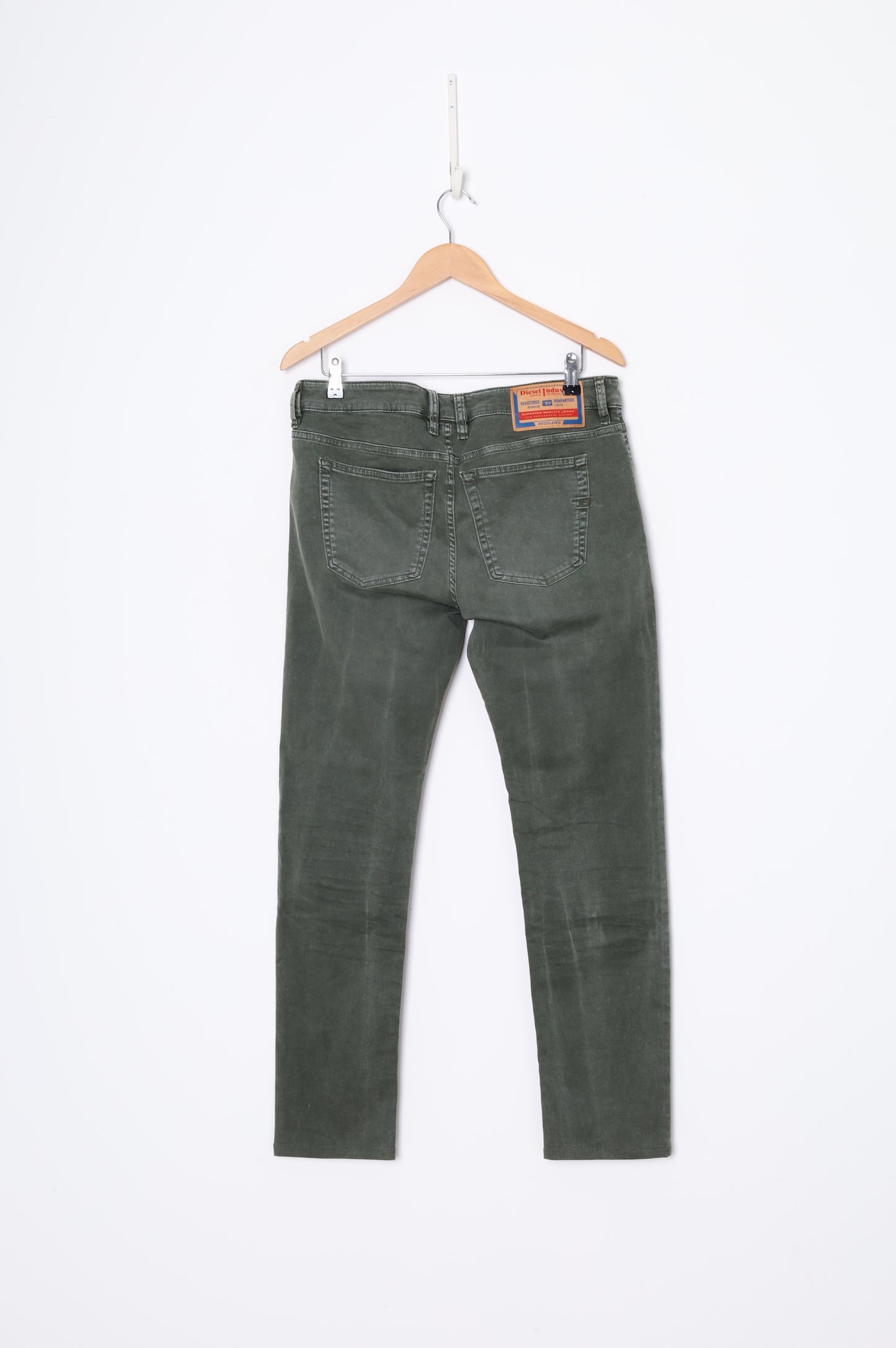 Diesel Industry Mens Green Jeans Size W 33