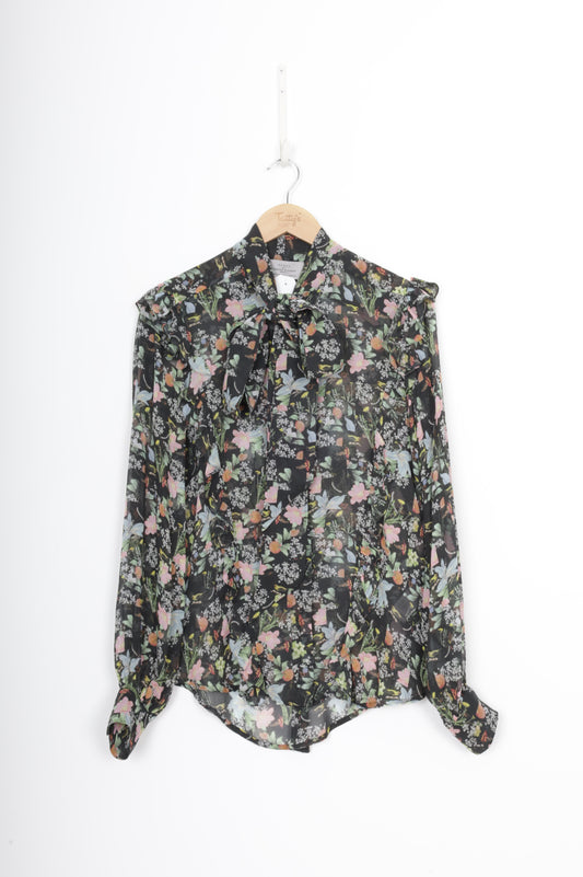 Preen by Thornton Bregazzi Womens Black Blouse Size S