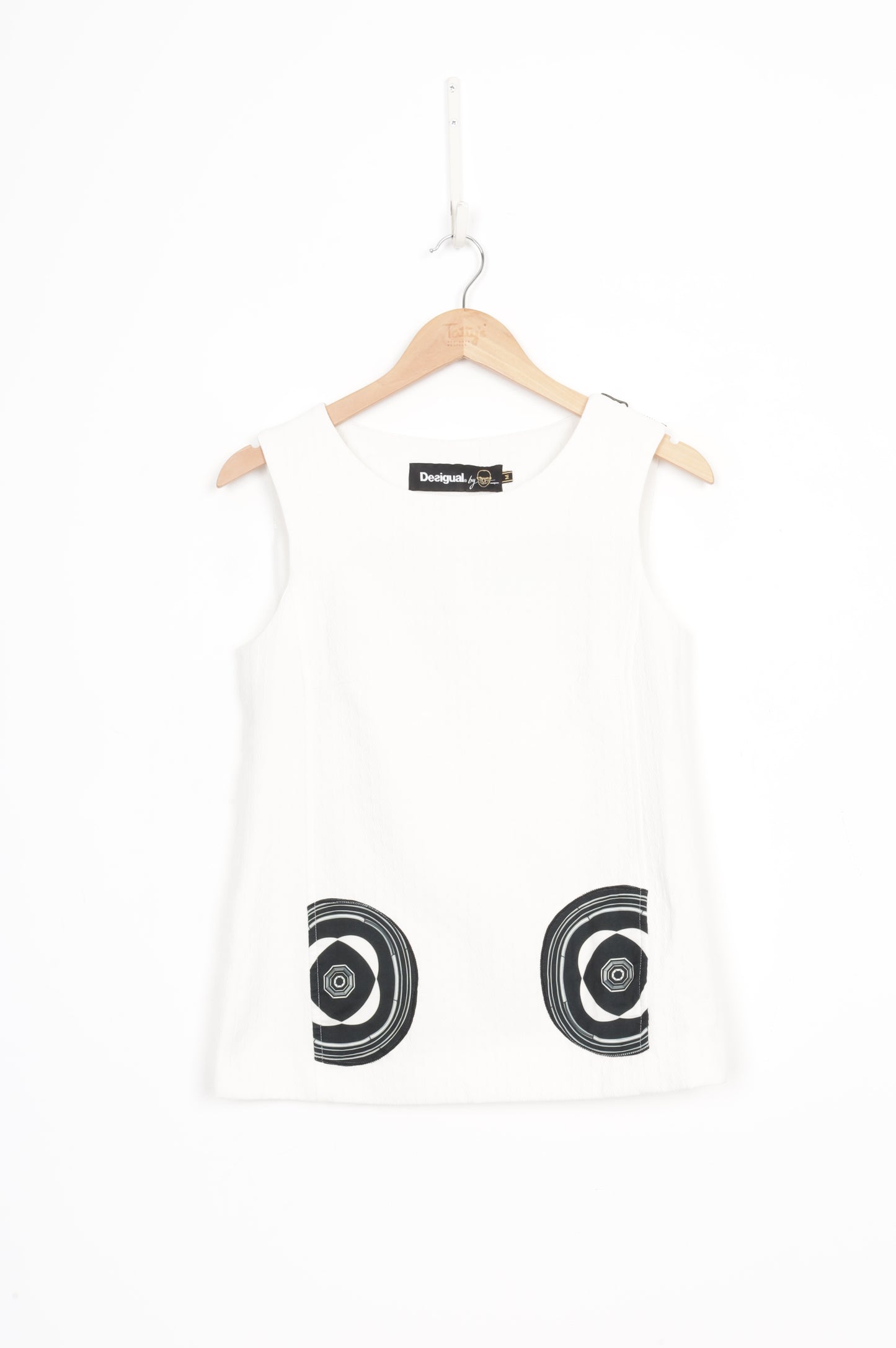Desigual Womens White Top Size M