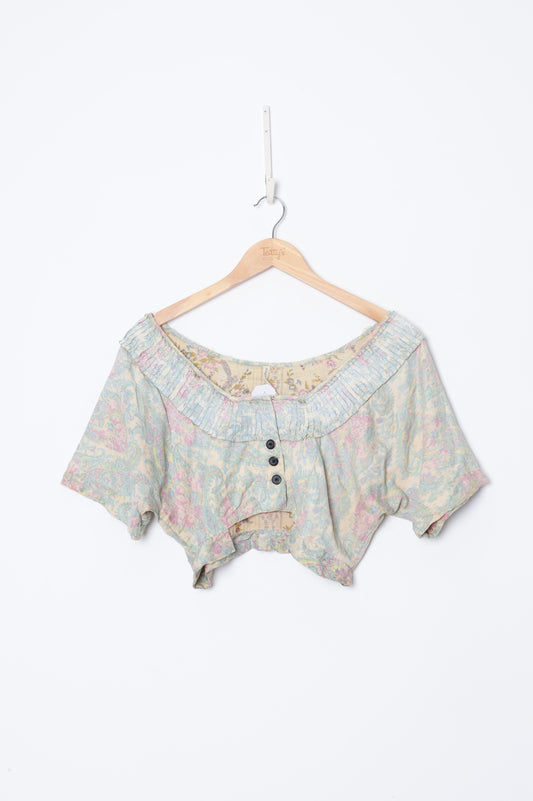 Magnolia Pearl Womens Blue Top Size O/S