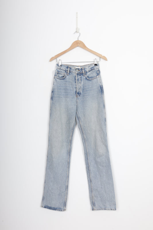 Anine Bing x Helena Christensen Womens Blue Jeans Size W 26