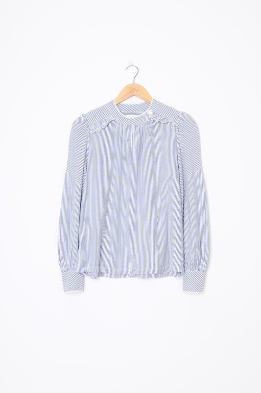 Ba&sh Womens Blue Blouse Size 0