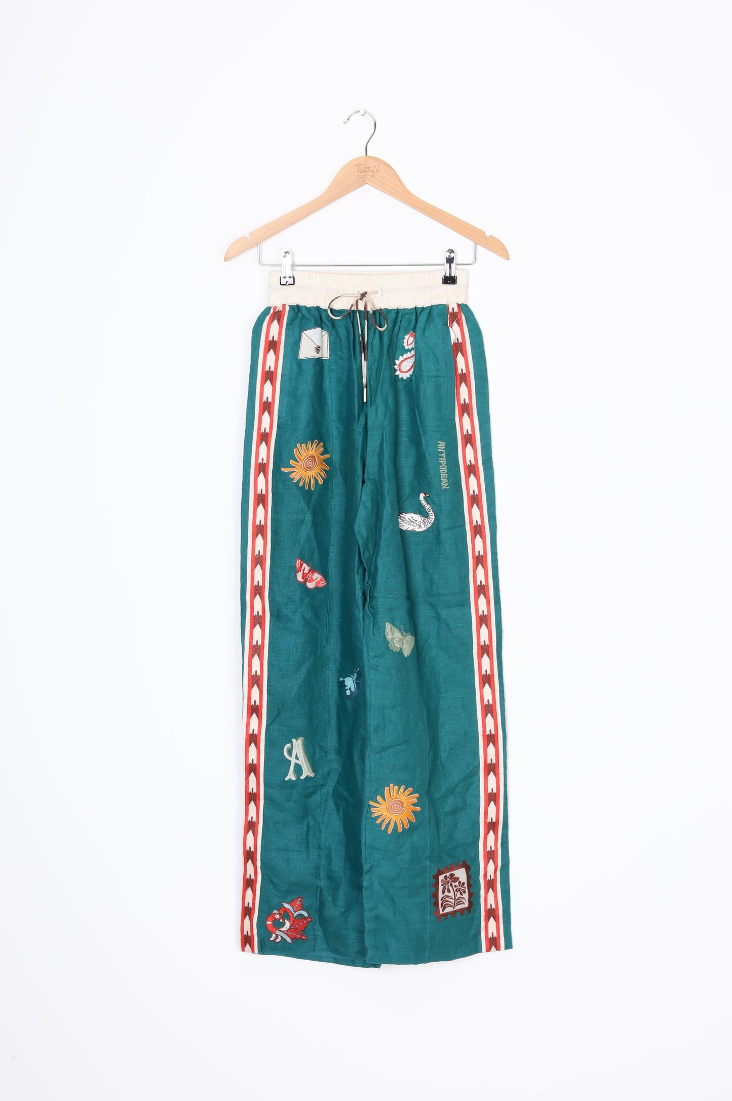 antipodean  Womens Green Pants Size 6