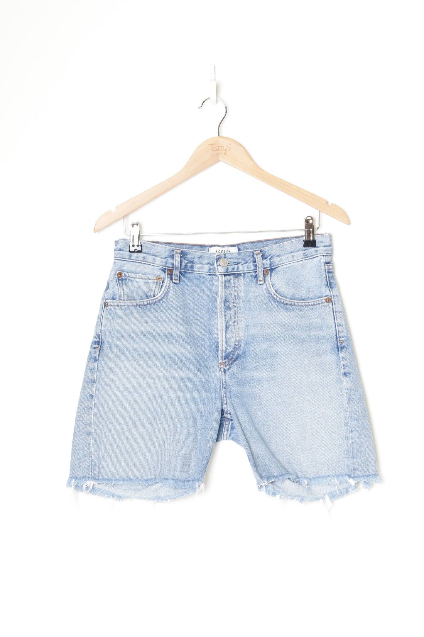 AGOLDE Womens Blue Shorts Size W 26