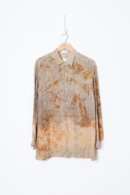 Nanza Mens Orange Shirt Size L