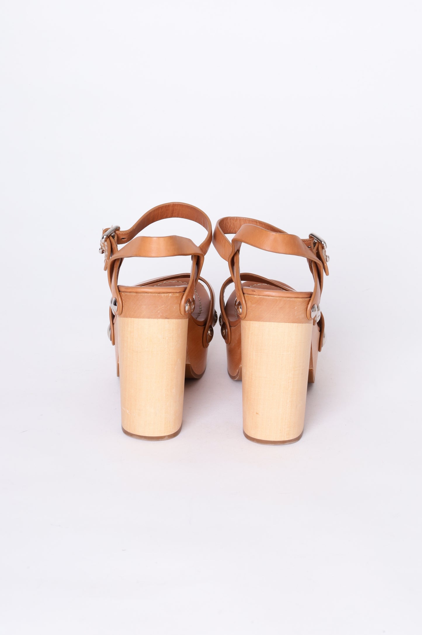 Prada Womens Brown Heels Size EU 38.5