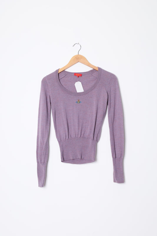 Vivienne Westwood Womens Purple Jumper Size XS